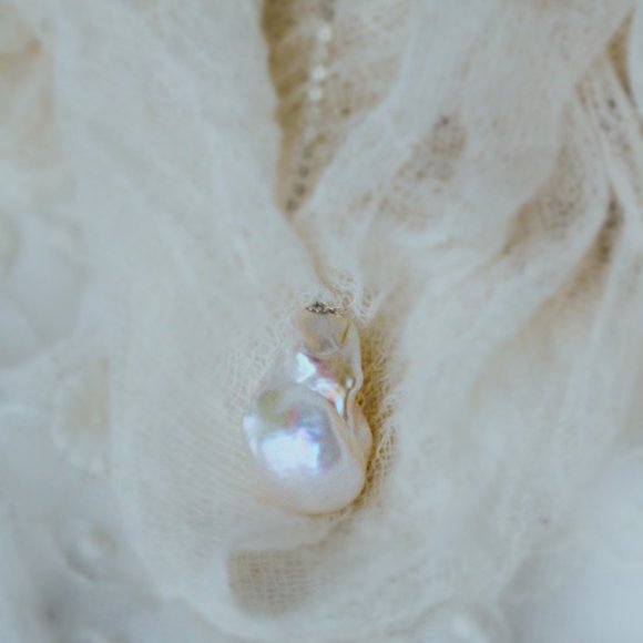 Pearl Jewelry - Sterling Silver Natural Baroque Pearl Necklace